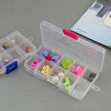 Plastic Beads Storage Multicolor 10 Slots Jewelry Packaging Boxes
