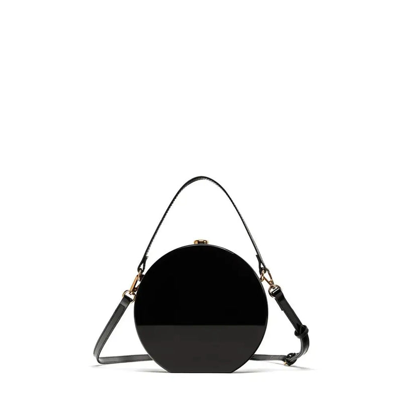 Solid Acrylic Round Box Clutch Shoulder Bag