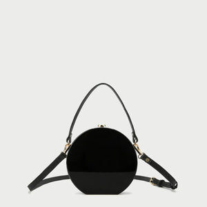 Solid Acrylic Round Box Clutch Shoulder Bag