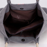 Canvas Handbag Vintage Female Shoulder Bags Large Capacity Ladies Casual Tote Ba
