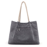 Canvas Handbag Vintage Female Shoulder Bags Large Capacity Ladies Casual Tote Ba