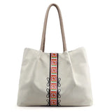 Canvas Handbag Vintage Female Shoulder Bags Large Capacity Ladies Casual Tote Ba