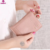 Women Leather Zipper Wallet Lady Portable Multifunction
