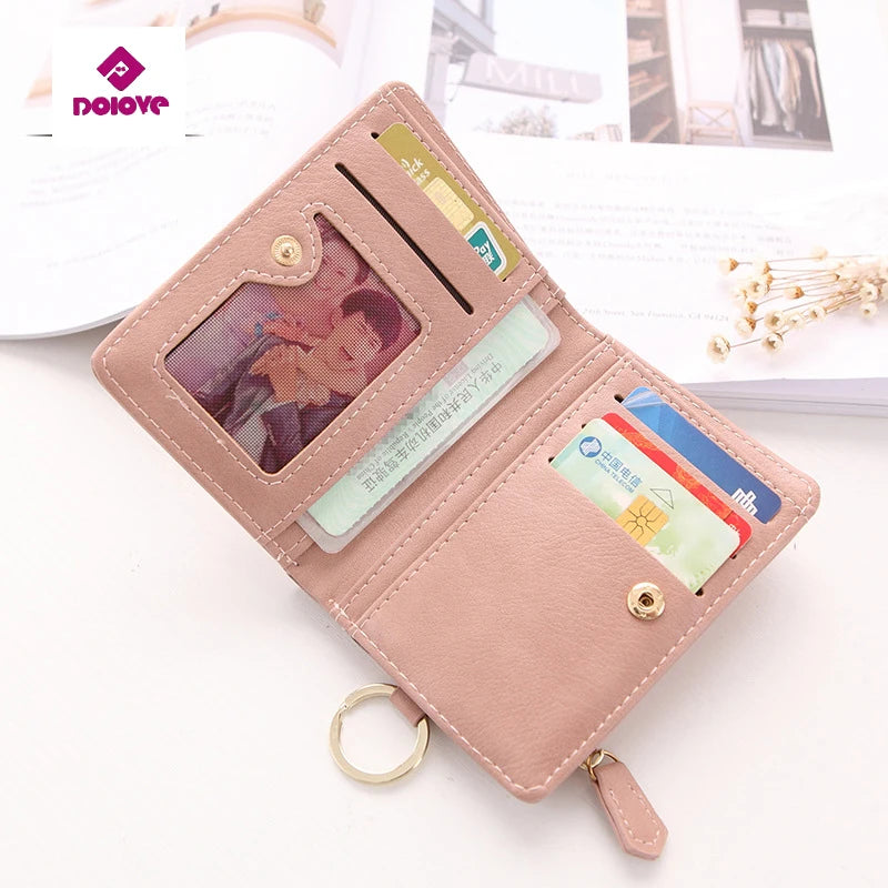 Women Leather Zipper Wallet Lady Portable Multifunction