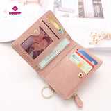 Women Leather Zipper Wallet Lady Portable Multifunction