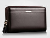 Men's Long PU Leather Wallet Clutch Purse