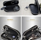 Colorful Leather Key Case Wallet