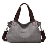 Woman Canvas Bags Casual Shoulder Bag Large Capacity Hobos Bag