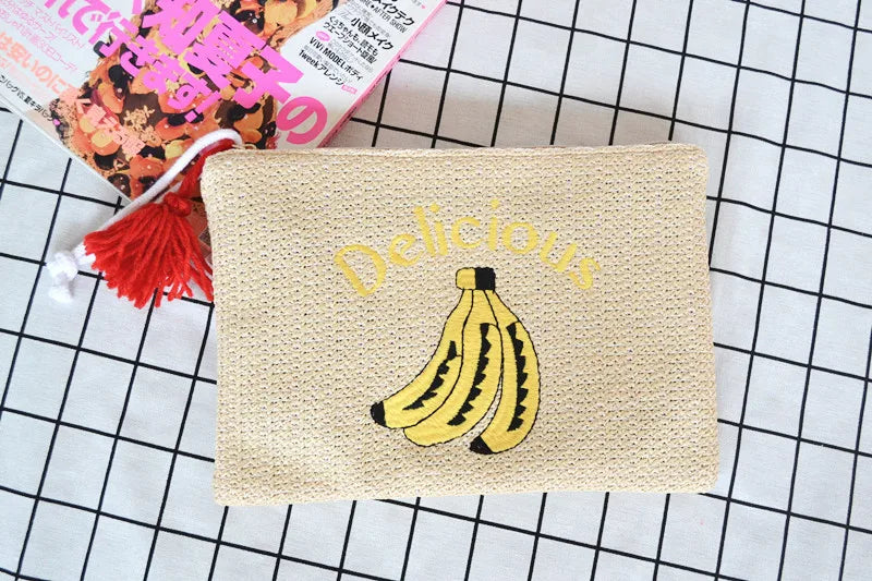 Female Summer Grass Holiday Travel Bag Handheld Banana Bag A2817