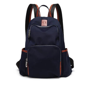 Waterproof Nylon Women Backpack Shoulder Back Bag Preppy Style