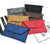 Metal Ring Ladies Mobile Phone Purse with Double Envelopes