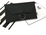 Metal Ring Ladies Mobile Phone Purse with Double Envelopes