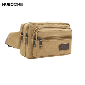 Men's Canvas Waist Bag Hip Bum Belt Pouch Sports Bag