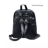 Crossten Women Backpack Pu Leather School Bags High Youth Leather Backpacks