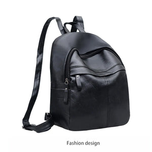 Crossten Women Backpack Pu Leather School Bags High Youth Leather Backpacks