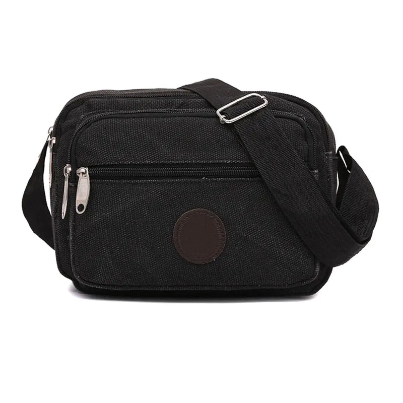 Casual Polka Dot Canvas Shoulder Bag Solid Women Messenger Bag