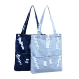 Canvas Denim Tote Shoulder Bag Large Capacity Handbag