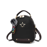 Women PU Leather Backpacks Student School Bags Lady Teenagers Travel