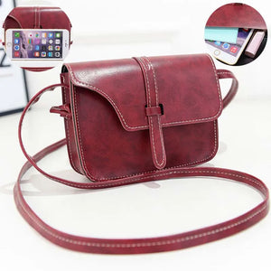 Vintage Small Crossbody Bag for Women, PU Leather Beach Bag