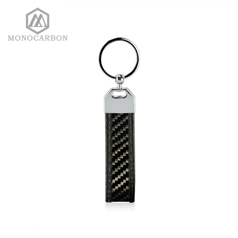 Real Carbon Fiber Key Chain with High Key Ring