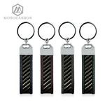 Real Carbon Fiber Key Chain with High Key Ring