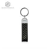 Real Carbon Fiber Key Chain with High Key Ring