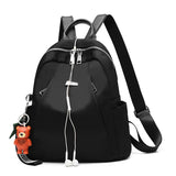 Solid Women Backpack Casual School Bags For Teenager Girls