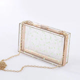 Moonlight Top Purse Frame Plastic Clutches Evening Handbag