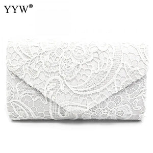 Europe Burst Lace Floral Embroidery Envelope Bag Evening Party Clutch Bag