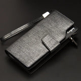 Men Wallets Casual Wallet Men Purse Clutch Bag Leather Long Wallet Hand Bags