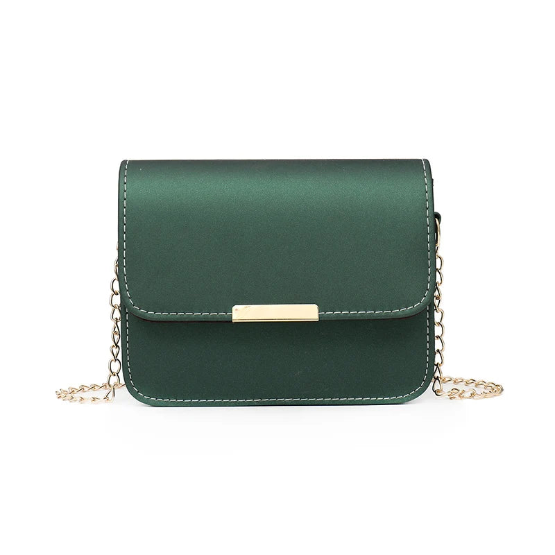 Women Shoulder Bag Small Beach Bag Chain PU Leather Handbag