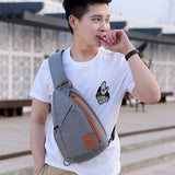 Men Chest Pack Large Capacity Sling Shoulder Bag Multifunction