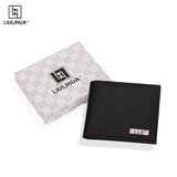 Men's Thin Leather Wallet Small Money Purse