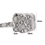 Snake Skin Pattern Waist Bag Women's Tote