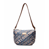 Shoulder Bag High-end Oxford Canvas Women Casual Messenger Flap Letter