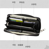 Men's PU Leather Casual Clutch Wallets Handy Bags Business Wallets