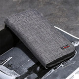 Men's PU Leather Casual Clutch Wallets Handy Bags Business Wallets