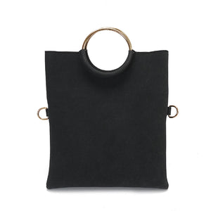 Canvas Fold Over Envelope Shoulder Bag for Women