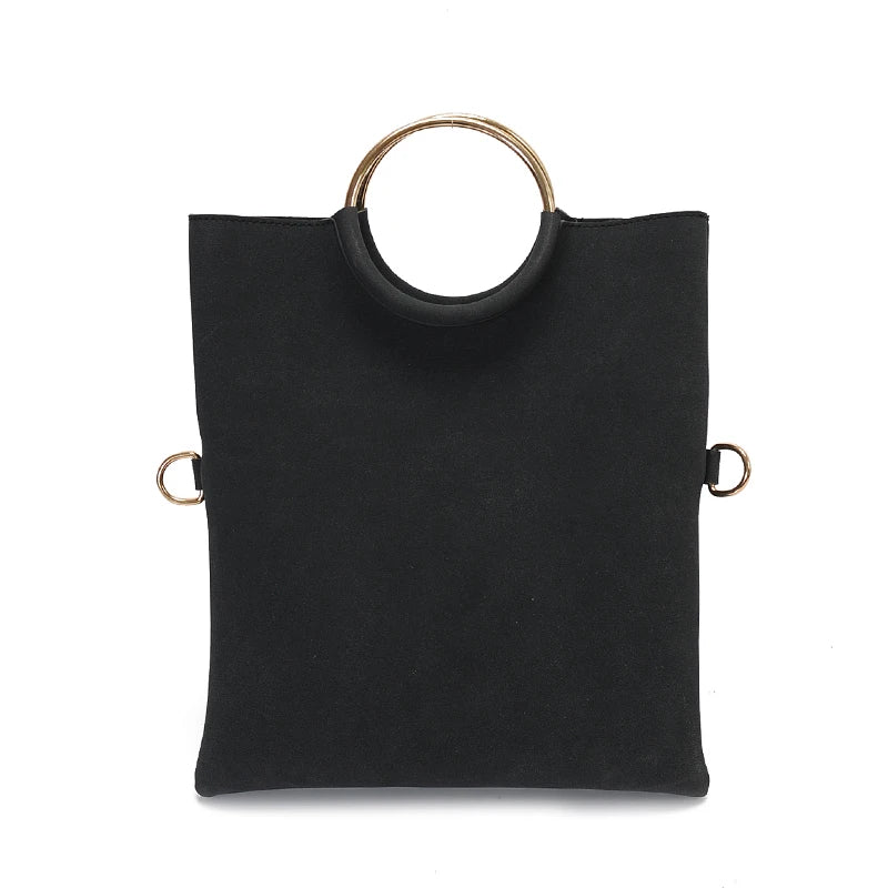 Canvas Fold Over Envelope Shoulder Bag for Women