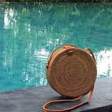 Exotic Rattan Basket Bag for Summer - Qiuteng Basket