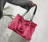 Winter Women's Rabbit Fur Shoulder Bag