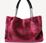 Winter Women's Rabbit Fur Shoulder Bag