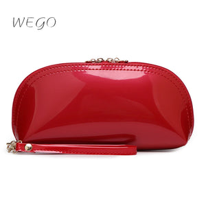 Women's Leather Party Clutch Wallet Patent Purses