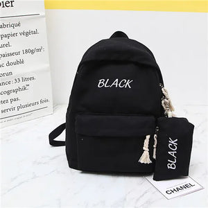 Yellow Girl School Bags For Teenagers Women Backpack Leather Women's Backpacks