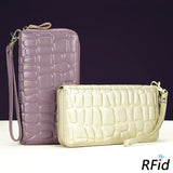 Cowhide Women's Wallets Long Ladies Clutch Purse Hand Bags
