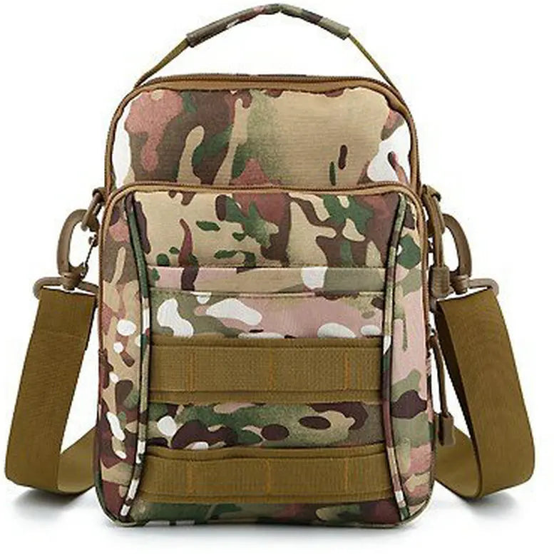Camouflage Crossbody Bag Mountaineering Bag Waterproof Shoulder Bag