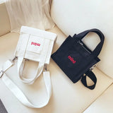 Women's Embroidered Messenger bag Portable Canvas Shoulder Bag