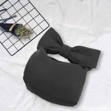 Women Bow Clutches Bag Evening Party Handbag Shoulder Bag(Black)