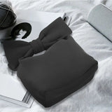 Women Bow Clutches Bag Evening Party Handbag Shoulder Bag(Black)