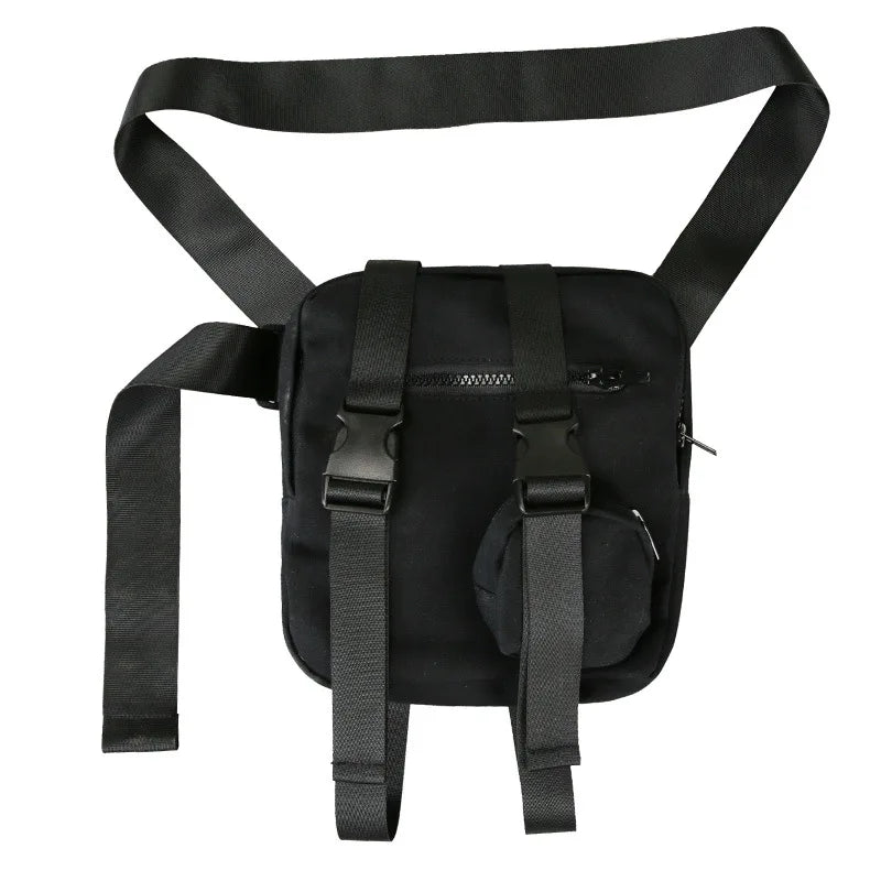 Canvas Waist Pack Streetwear Fanny Pack Tactical Hip Bum Bag